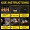 Smoking Gun Wood Smoke Infuser Birner PRO Smoking Box Kit 12 PCS Smoker Machine with Accessories and Wood Chips Cold Smoke for Food and Drinks Black Gift for Man